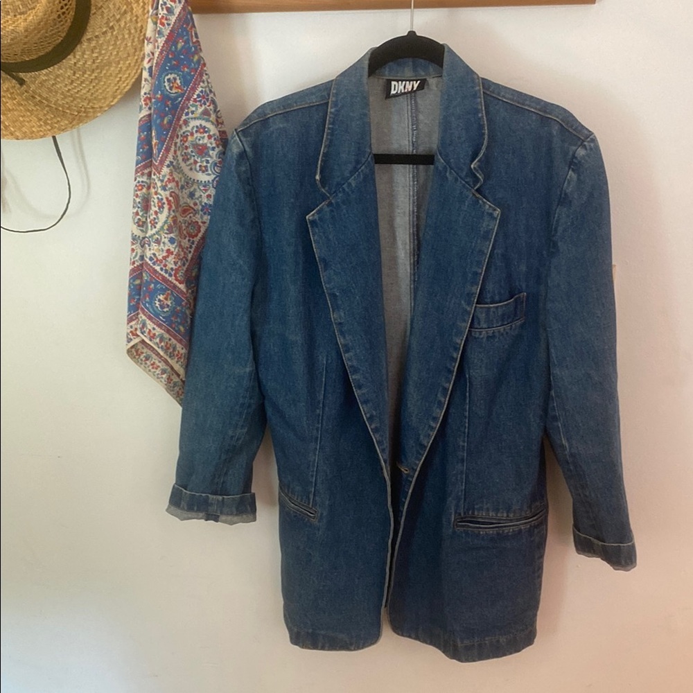 Vintage DKNY Denim Blazer Jacket